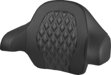 Saddlemen Gray Carbon Lattice Tour Pak Backrest Pad for 2014-2025 Harley Touring