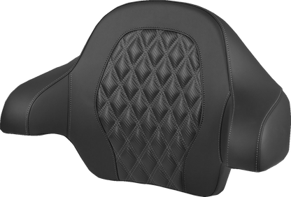 Saddlemen Gray Carbon Lattice Tour Pak Backrest Pad for 2014-2025 Harley Touring