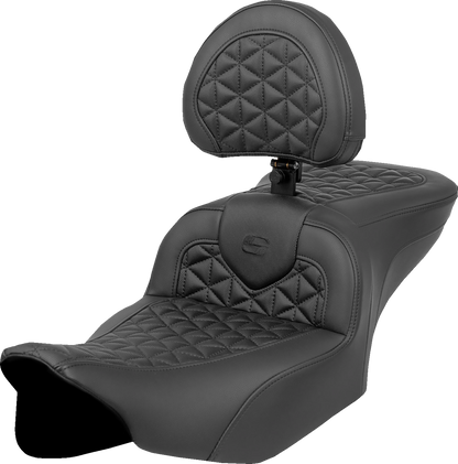 Saddlemen RoadSofa Tri Gripper Gel Seat for 2023-2026 Harley Road Street Glide