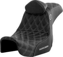 Saddlemen SDC Pro Series Silver Lattice Seat & Backrest fits 2006-17 Harley Dyna