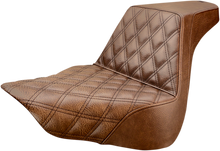 Saddlemen Brown Step-Up Lattice Seat 2018-2026 Harley Softail Fat Boy Breakout