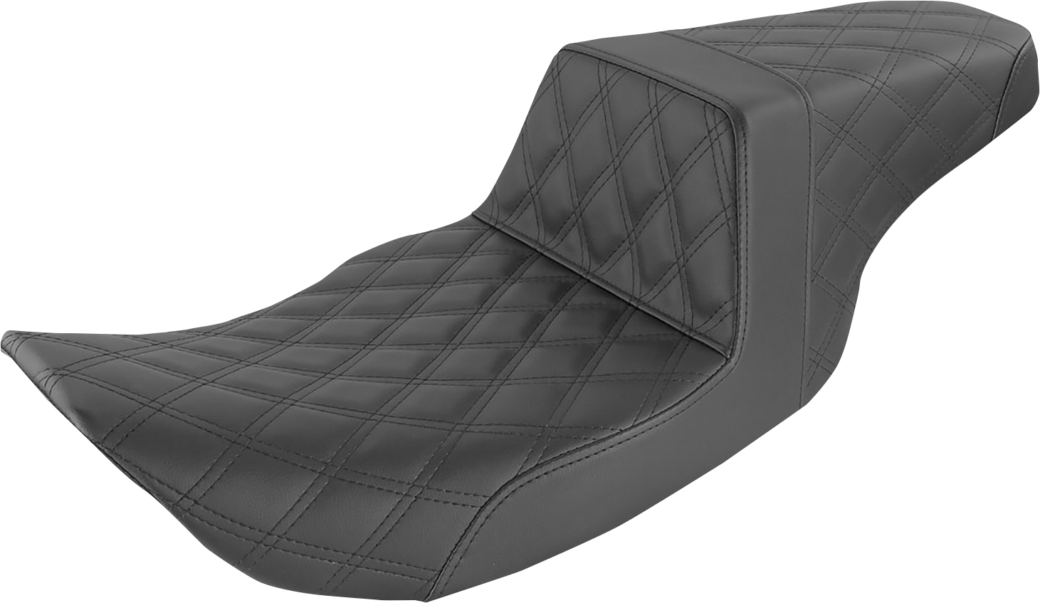 Saddlemen Black Step-Up Lattice Seat for 1997-2007 Harley Touring Electra Glide
