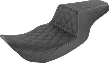 Saddlemen Black Step-Up Lattice Seat for 1997-2007 Harley Touring Electra Glide