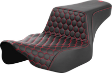 Saddlemen Step Up Red Honeycomb Extended Gel Seat fits 2023-2026 Harley Touring