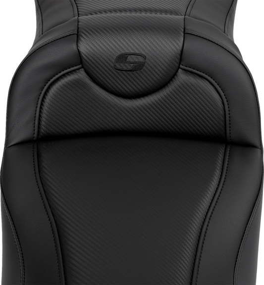 Saddlemen Roadsofa Carbon Fiber Extended Gel Seat for 2008-2025 Harley Touring