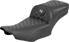 Saddlemen Roadsofa White Tri Gripper Extended Seat for 2023-2026 Harley Touring