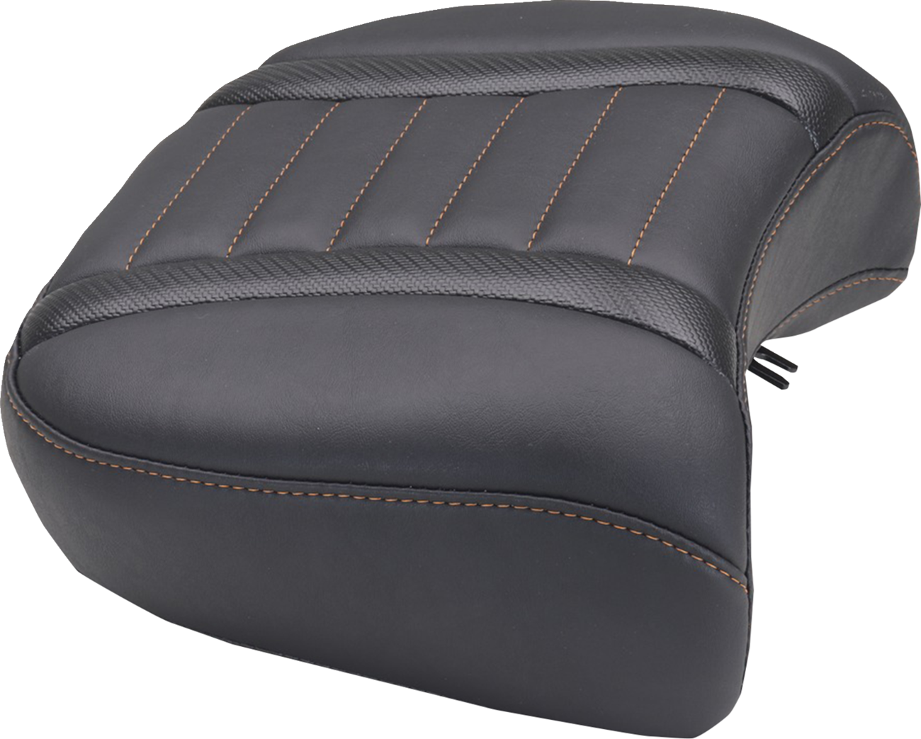 Mustang Orange Stitch Rear Passenger Pillion Seat for 2023-2026 Harley Touring