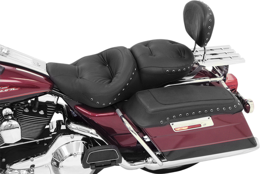 Mustang Wide Regal Studded Ultra Touring Seat for 1997-2007 Harley Touring FLH