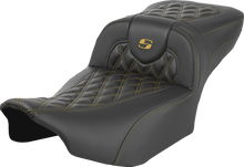 Saddlemen Roadsofa Gold Carbon Lattice Extended Seat for 2023-26 Harley Touring