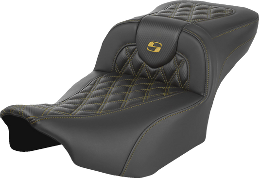 Saddlemen Roadsofa Gold Carbon Lattice Extended Seat for 2023-26 Harley Touring
