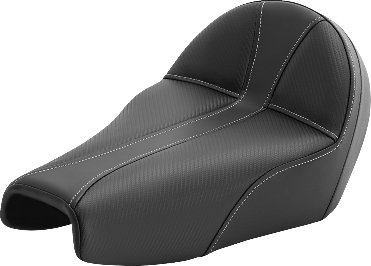 Saddlemen Dominator Silver Stitch Solo Seat fits 2004-2022 Harley Davidson XLX