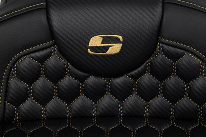 Saddlemen Roadsofa Gold Honeycomb Extended Gel Seat for 2008-2025 Harley Touring