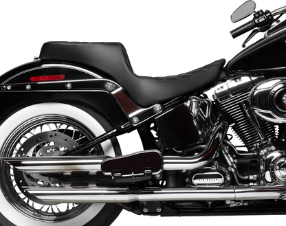 Drag Specialties Predator Silver Diamond Seat 2000-2017 Harley Softail FLST FXST