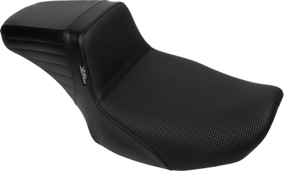Le Pera Kickflip Basketweave Daddy Long Legs Seat for 2023-2025 Harley Touring