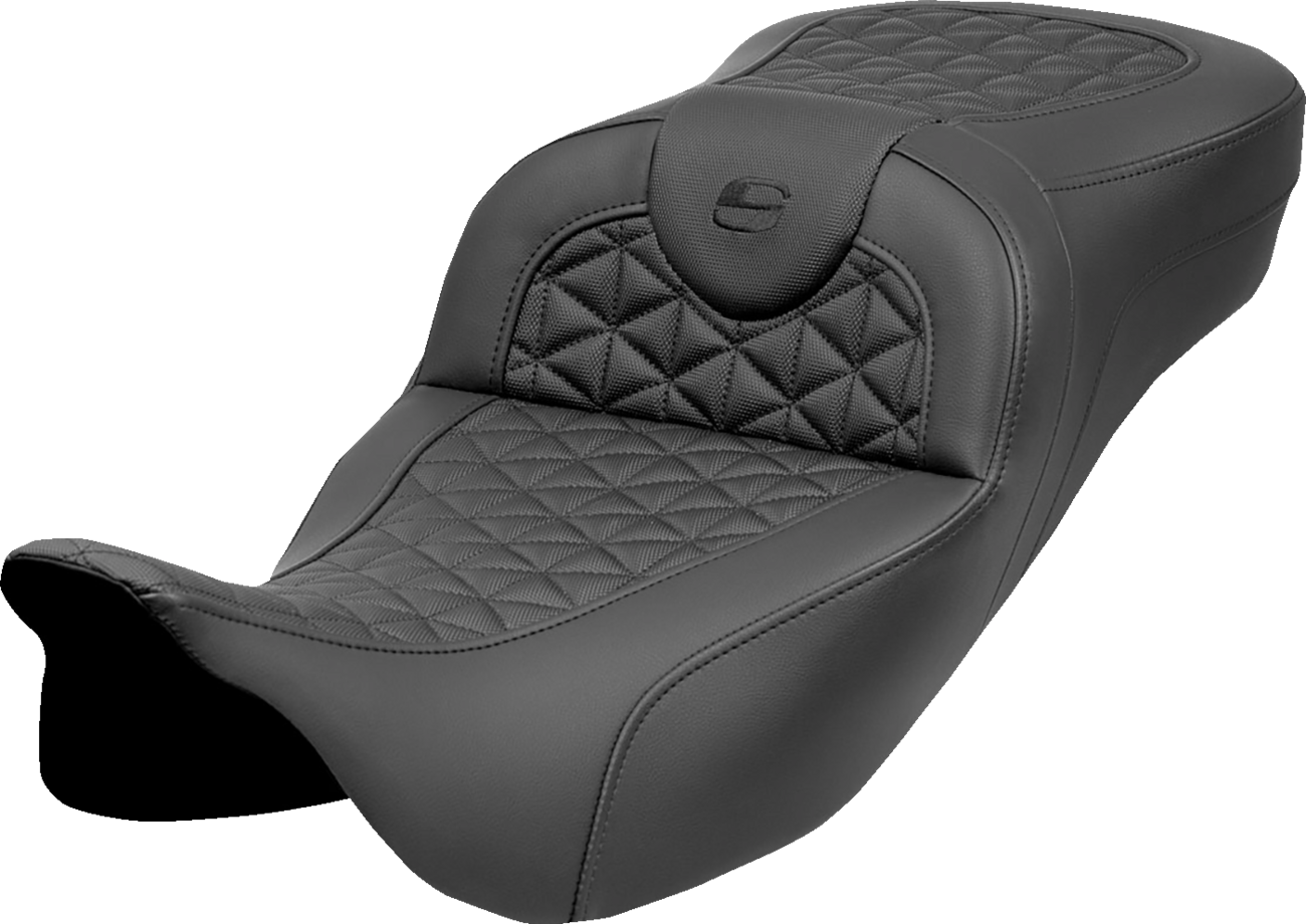 Saddlemen Roadsofa Tri Gripper Extended Seat for 2008-2025 Harley Touring FLHX