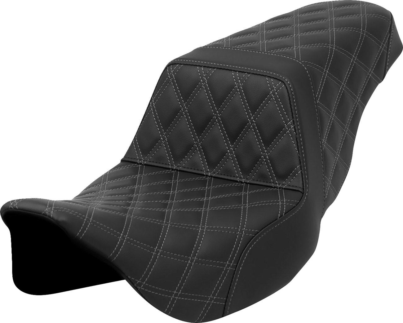 Saddlemen Step Up Gray Full Lattice Gelcore Seat fits 2008-2024 Harley Touring