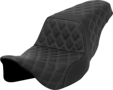 Saddlemen Step Up Gray Full Lattice Gelcore Seat fits 2008-2025 Harley Touring