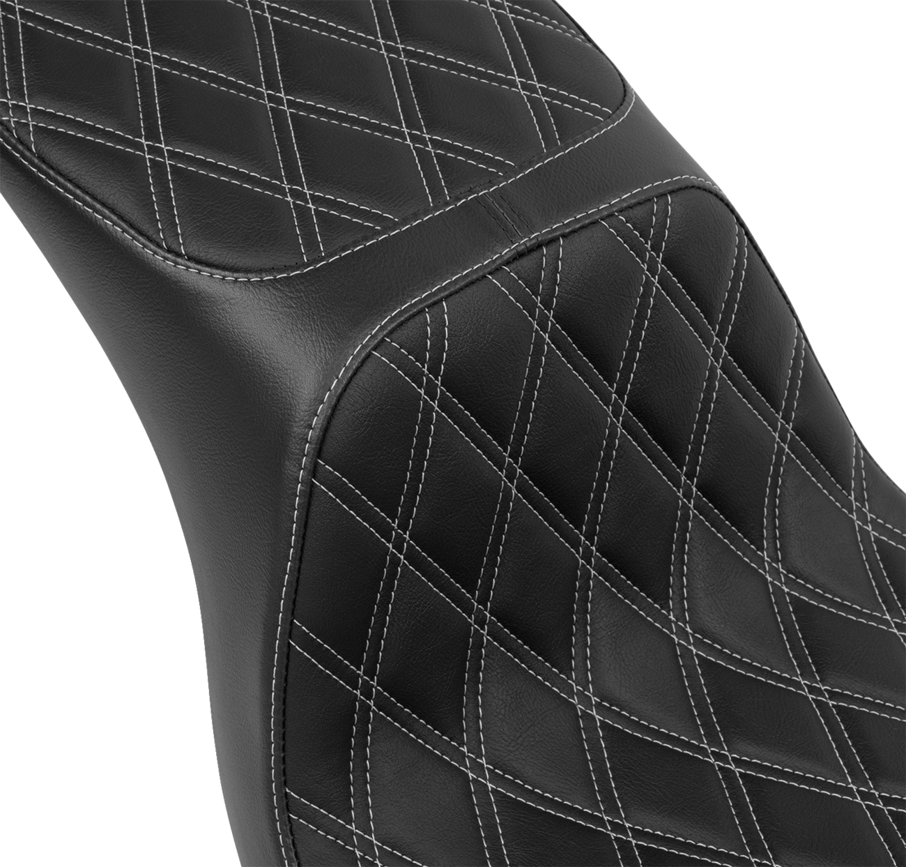 Drag Specialties Predator Silver Diamond Seat 2018-25 Harley Softail FXLRST FLSB