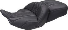 Mustang Super Tour Gray Diamond Heated Seat for 2023-26 Harley Street Road Glide