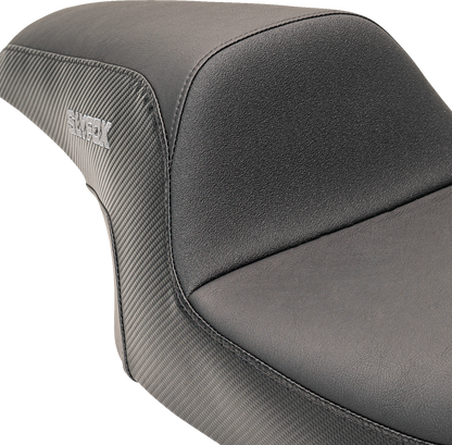 Slyfox Smooth Carbon Fiber Seat fits 2008-2024 Harley Electra Road Street Glide