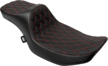 Drag Specialties Predator III Red Diamond Extended Seat for 23-26 Harley Touring
