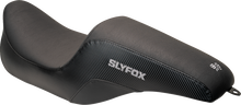 Slyfox Smooth Carbon Fiber Seat fits 1997-2007 Harley Touring  FLHT FLHR FLTR
