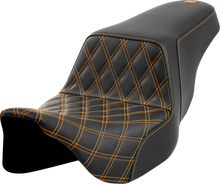 Saddlemen Step-Up Gold Lattice Stitch Gelcore Seat for 2008-2025 Harley Touring
