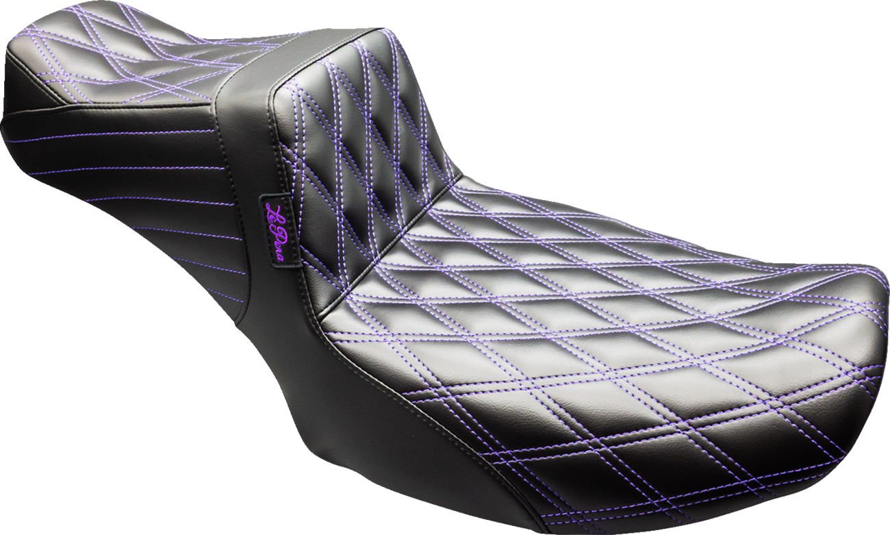 Le Pera Tailwhip Daddy Long Leg Purple Diamond Seat for 2023-2025 Harley Touring