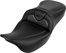 Saddlemen Roadsofa Black Carbon Fiber Gel Seat fits 2008-2025 Harley Touring