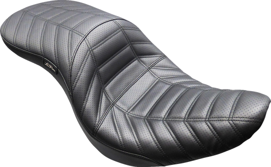 Le Pera Maverick Track Pleated Seat fits 2018-2026 Harley Softail Low Rider