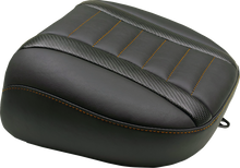 Mustang Deluxe Touring Passenger Orange Stitch Seat 2023-2026 Harley Road Glide