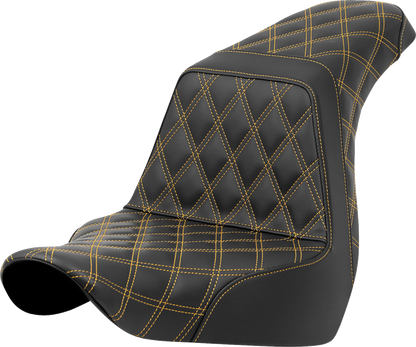 Saddlemen Step Up Gold Full Lattice Seat fits 18-26 Harley Low Rider Sport Glide