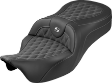 Saddlemen Roadsofa King White Lattice Gel Seat fits 2008-2025 Harley Touring