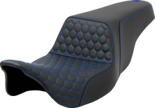 Saddlemen Step Up Blue Honeycomb Gel Seat fits 2008-2025 Harley Touring Models