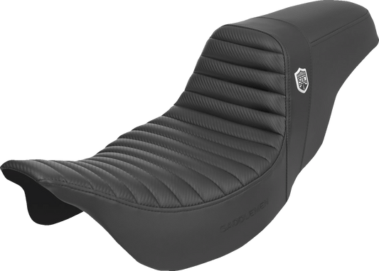 Saddlemen Pro Series SDC Tuck n Roll Carbon Gel Seat 2008-2024 Harley Touring