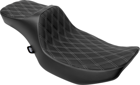 Drag Specialties Predator Silver Diamond Extended Seat 2023-2025 Harley Touring