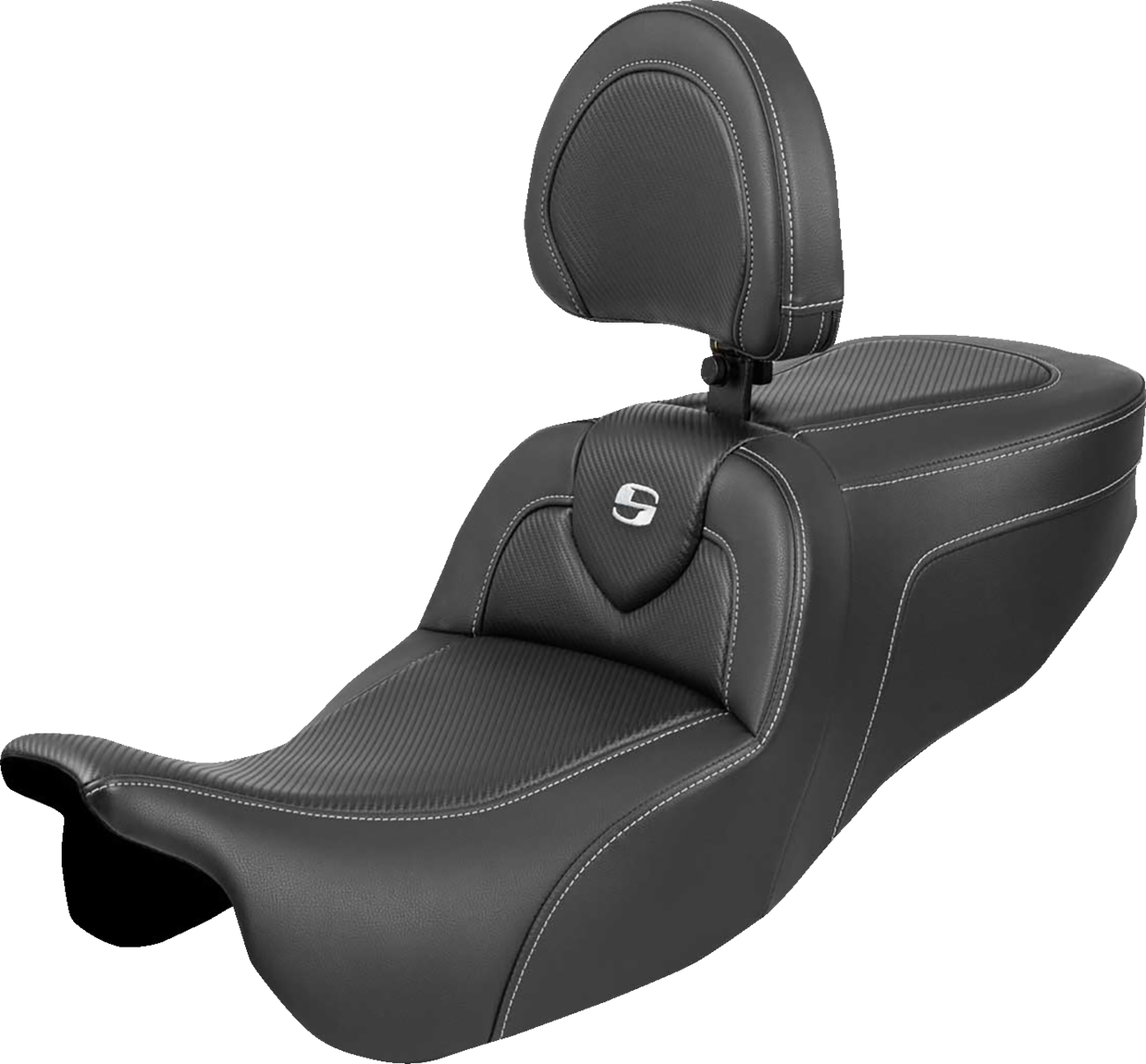 Saddlemen Roadsofa Carbon Fiber Seat & Backrest 2015-2025 Harley Freewheeler RG3