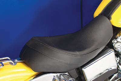 Wyatt Gatling Black Solo Seat for 1996-2003 Harley Dyna Wide Glide FXDWG