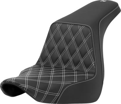 Saddlemen Step Up White Lattice Gel Seat 2018-2026 Harley Low Rider Sport Glide