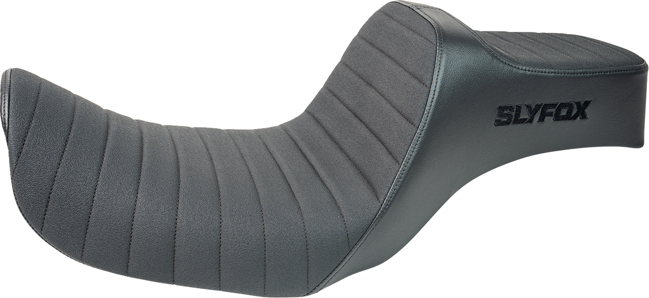 Slyfox Highnoon Classic Stitch Seat for 2012-16 Harley Low Rider Street Bob Dyna