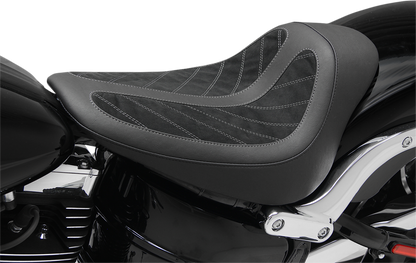 Mustang Kodlin Series Ribbed Solo Seat fits 2013-2017 Harley Softail Breakout