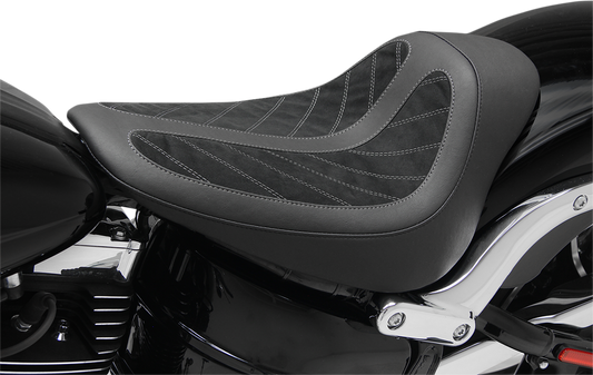 Mustang Kodlin Series Ribbed Solo Seat fits 2013-2017 Harley Softail Breakout