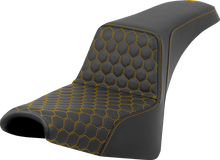 Saddlemen Step Up Gold Honeycomb Gel Seat for 2018-2026 Harley Softail FXBB FXST