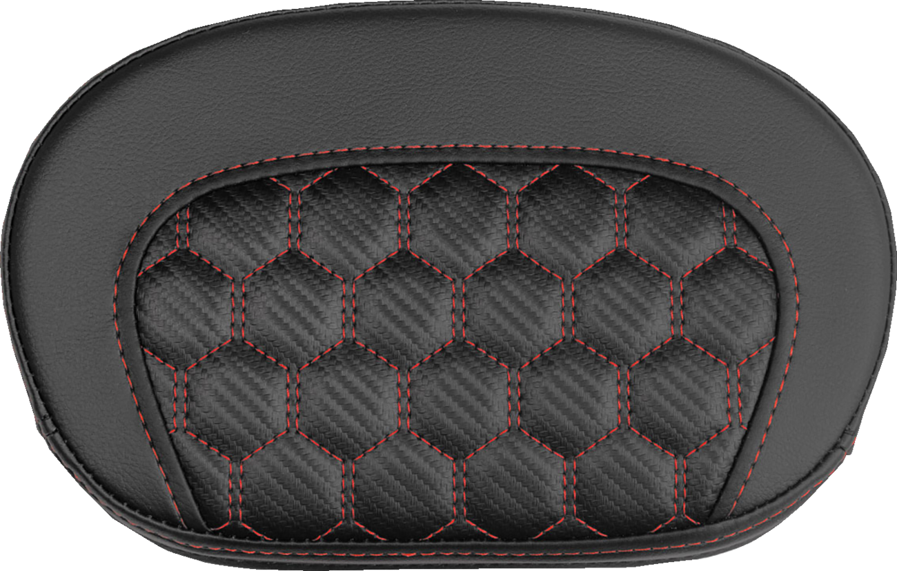 Saddlemen Mini Contour Red Carbon Honeycomb Sissy Bar Backrest Pad for Harley