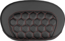 Saddlemen Mini Contour Red Carbon Honeycomb Sissy Bar Backrest Pad for Harley