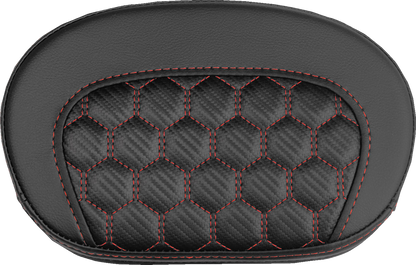 Saddlemen Mini Contour Red Carbon Honeycomb Sissy Bar Backrest Pad for Harley