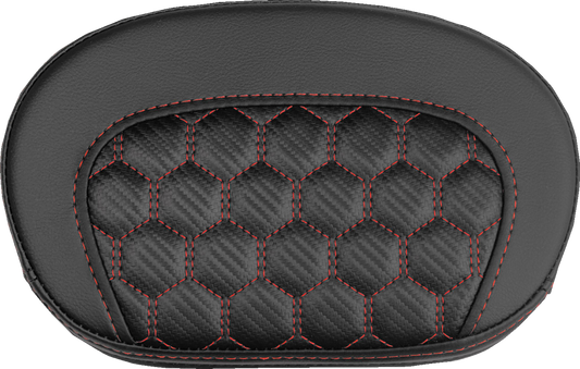 Saddlemen Mini Contour Red Carbon Honeycomb Sissy Bar Backrest Pad for Harley