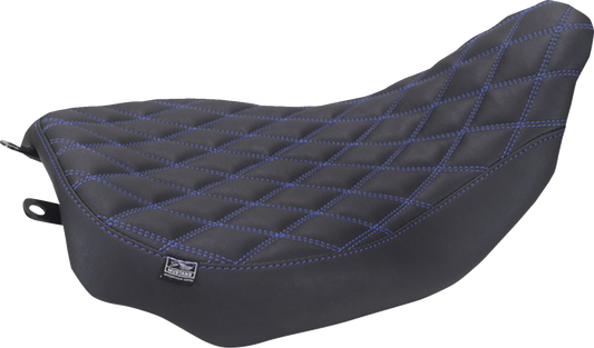 Mustang Runaround Blue Diamond Solo Seat fits 2023-2026 Harley Road Street Glide