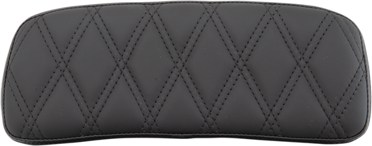 Drag Specialties Black Diamond Stitched Vinyl Chopped Tour Pack Pad for Harley