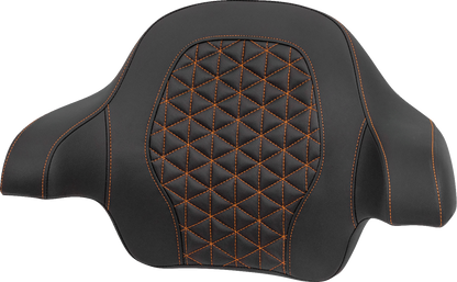 Saddlemen Orange Tri-Gripper Tour Pak Backrest Pad for 2014-2025 Harley Touring